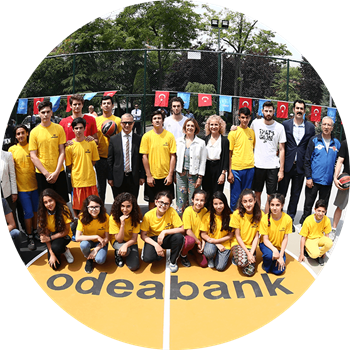 Odeabank renovated a basketball court with the 3 points shots scored in the Final Four 